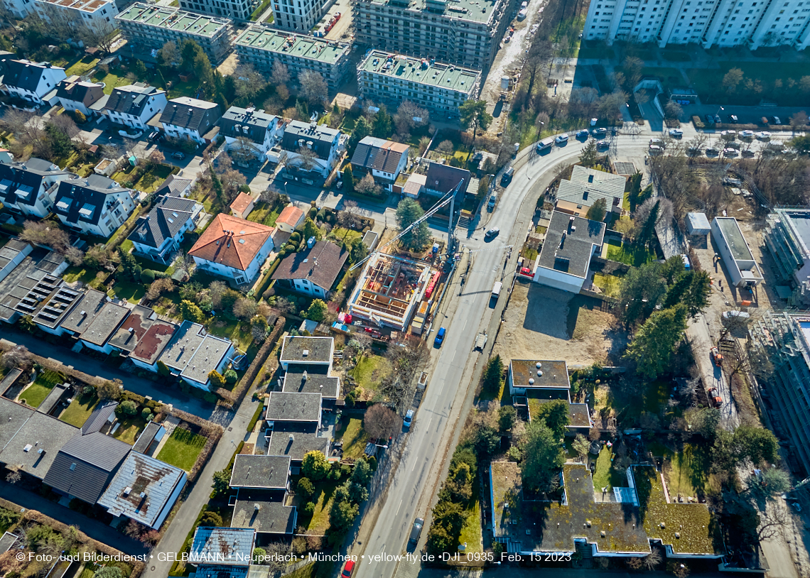 15.02.2023 - Baustelle Niederalmstraße 16 in Neuperlach